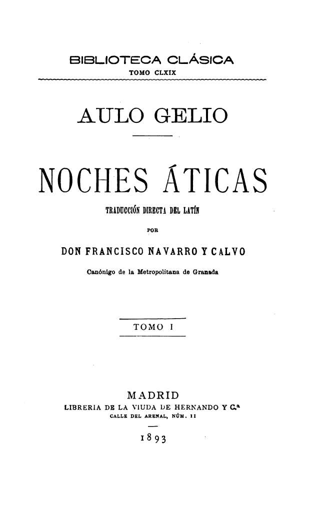 Noches áticas (portada)